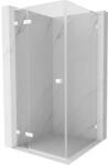 Mexen Lunar L cabină de duș cu ușă rabatabilă stânga 80 x 80 cm, transparentă, albă - 834L-080-080-20-00-L (834L-080-080-20-00-L)