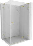 Mexen Lunar L cabină de duș pivotantă dreapta 100 x 80 cm, transparentă, aurie - 834L-100-080-50-00-P (834L-100-080-50-00-P)