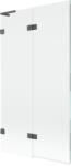 Mexen Lunar L paravan cadă cu 2 canaturi stânga 100 x 150 cm, transparent, gri pistol periat - 897L-100-100-66-00-L (897L-100-100-66-00-L)