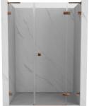 Mexen Lunar L ușă de duș pivotantă dreapta 125 cm, transparent, aur roz - 834SL-125-050-60-00-P (834SL-125-050-60-00-P)