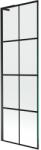 Mexen Next L panou de cadă cu un singur panou 60 x 150 cm, carouri negre, negru - 895-060-000-03-77-70 (895-060-000-03-77-70)