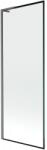 Mexen Next L paravan de cadă cu 1 panou 70 x 150 cm, cadru negru, gun gray periat - 895-070-000-03-70-66 (895-070-000-03-70-66)