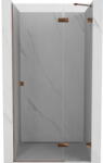 Mexen Lunar uși de duș batante dreapta 95 cm, transparent, aur roz - 834-095-000-60-00-P (834-095-000-60-00-P)