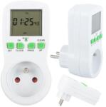 Digitális LCD időkapcsoló 230 V, 16 A, 16 program, heti beállítás (11341)