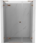 Mexen Lunar L uși de duș batante stânga 135 cm, transparent, aur roz - 834SL-135-050-60-00-L (834SL-135-050-60-00-L)