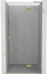 Mexen Lunar ușă de duș batantă dreapta 75 cm, transparentă, auriu periat - 834-075-000-55-00-P (834-075-000-55-00-P)