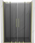 Mexen Velar L Duo uși de duș glisante 160 cm, grafit, auriu periat - 871-160-003-42-55 (871-160-003-42-55)