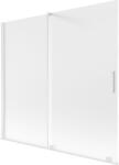Mexen Velar paravan de cadă cu 2 uși glisante 170 x 150 cm, înghețat, alb - 896-170-000-31-20 (896-170-000-31-20)