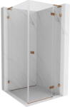 Mexen Lunar L cabină de duș cu ușă rabatabilă dreapta 80 x 80 cm, transparent, aur roz - 834L-080-080-60-00-P (834L-080-080-60-00-P)