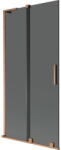 Mexen Velar L paravan cadă cu 2 aripi glisante 95 x 150 cm, grafit, cupru periat - 896-095-003-41-65 (896-095-003-41-65)