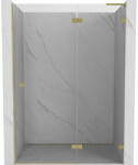Mexen Lunar L ușile de duș rabatabile dreapta 140 cm, transparente, aurii periate - 834L-140-000-55-00-P (834L-140-000-55-00-P)