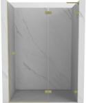 Mexen Lunar L uși de duș batante dreapta 130 cm, transparent, auriu periat - 834L-130-000-55-00-P (834L-130-000-55-00-P)