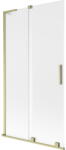Mexen Velar L paravan cadă de baie cu 2 aripi glisante 100 x 150 cm, mat, auriu periat - 896-100-003-31-55 (896-100-003-31-55)