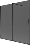 Mexen Velar paravan de duș cu 2 uși glisante 160 x 150 cm, grafit, negru - 896-160-000-41-70 (896-160-000-41-70)