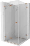 Mexen Lunar-F L cabină de duș pliabilă stânga 80 x 80 cm, transparentă, cupru periat - 836L-080-080-65-00-L (836L-080-080-65-00-L)