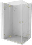 Mexen Lunar Duo cabină de duș batantă stânga 120 x 90 cm, transparent, aurie - 834-120L-090P-50-00 (834-120L-090P-50-00)