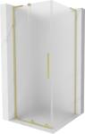 Mexen Velar L cabină de duș culisantă 120 x 120 cm, înghețat, auriu periat - 871-120-120-33-55 (871-120-120-33-55)