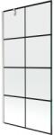 Mexen Next paravan de duș cu 1 aripă 90 x 150 cm, grilaj negru, nichel periat - 895-090-000-00-77-97 (895-090-000-00-77-97)
