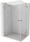 Mexen Lunar Duo cabină de duș cu ușă batantă stânga 105 x 70 cm, transparentă, cupru periat - 834-105L-070P-65-00 (834-105L-070P-65-00)