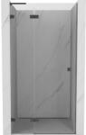 Mexen Lunar L ușă de duș batantă stânga 95 cm, transparentă, gun metal - 834L-095-000-95-00-L (834L-095-000-95-00-L)