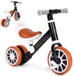 ECOTOYS 2 az 1-ben fekete futóbicikli és pedálos bébitricikli, 12-36 hó (LC-V1307N-BLACK)