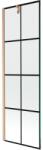 Mexen Next paravan de duș cu 1 canat 60 x 150 cm, grilaj negru, cupru periat - 895-060-000-00-77-65 (895-060-000-00-77-65)
