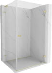 Mexen Lunar-B L cabină de duș pliabilă dreapta 85 x 80 cm, transparentă, auriu periat - 832L-085-080-55-00-P (832L-085-080-55-00-P)