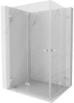Mexen Lunar-F Duo cabină de duș pliabilă 100 x 80 cm, transparentă, nichel periat - 836-100L-080P-97-00 (836-100L-080P-97-00)