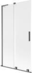 Mexen Velar L paravan de cadă, 2 panouri glisante 100 x 150 cm, înghețat, gri pistol periat - 896-100-003-31-66 (896-100-003-31-66)