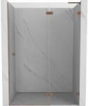Mexen Lunar L ușă de duș pivotantă dreaptă 130 cm, transparent, cupru periat - 834L-130-000-65-00-P (834L-130-000-65-00-P)