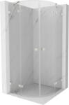 Mexen Lunar cabină de duș semicirculară cu ușă batantă 70 x 70 cm, transparentă, nichel periat - 833-070L-070P-97-00 (833-070L-070P-97-00)