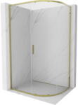 Mexen Exo-S cabina de duș semicirculară glisantă 100 x 90 cm, transparentă, aurie - 8131-100-090-50-00 (8131-100-090-50-00)