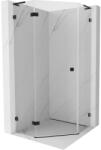 Mexen Lunar L cabină de duș pentagonală cu deschidere pe stânga 90 x 90 cm, transparentă, neagră - 831L-090L-090P-70-00-L (831L-090L-090P-70-00-L)