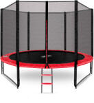 AGA Trambulin külső védőhálóval 305 cm + létra AGA SPORT PRO MRP1010RED - Piros (K18202-CO)