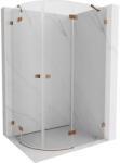 Mexen Lunar cabina de duș semirotundă cu deschidere dreapta 100 x 70 cm, transparentă, aur roz - 833-100P-070L-60-00 (833-100P-070L-60-00)