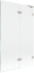 Mexen Lunar L paravan de cadă cu 2 canaturi, dreapta 110 x 150 cm, transparent, nichel periat - 897L-110-100-97-00-P (897L-110-100-97-00-P)