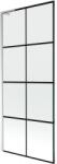 Mexen Next L paravan de baie cu 1 panou 80 x 150 cm, grilaj negru, crom - 895-080-000-03-77-01 (895-080-000-03-77-01)