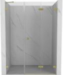 Mexen Lunar-F ușă de duș pliabilă dreapta 135 cm, transparentă, aurie șlefuită - 836S-135-050-55-00-P (836S-135-050-55-00-P)