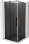 Mexen Velar L Duo cabină de duș glisantă 100 x 100 cm, grafit, aur roz - 871-100-100-02-43-60 (871-100-100-02-43-60)