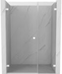 Mexen Lunar-B L ușă de duș batantă stânga 145 cm, transparentă, albă - 832SL-145-050-20-00-L (832SL-145-050-20-00-L)
