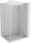 Mexen Lunar L cabină de duș batantă dreapta 90 x 80 cm, transparentă, nichel periat - 834L-090-080-97-00-P (834L-090-080-97-00-P)