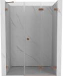 Mexen Lunar-F uși de duș pliante dreapta 135 cm, transparent, cupru periat - 836S-135-050-65-00-P (836S-135-050-65-00-P)