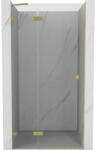 Mexen Lunar ușă de duș batantă stânga 120 cm, transparentă, aurie periată - 834-120-000-55-00-L (834-120-000-55-00-L)