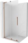 Mexen Velar L perete de duș glisant Walk-in 120 x 200 cm, înghețat 8 mm, aur roz - 871-120-003-33-60 (871-120-003-33-60)