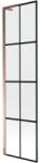 Mexen Next L paravan cadă cu 1 panou de 50 x 150 cm, grilaj negru, aur roz - 895-050-000-03-77-60 (895-050-000-03-77-60)