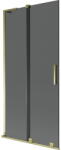 Mexen Velar L paravan cadă 2 canaturi glisante 90 x 150 cm, grafit, auriu - 896-090-003-41-50 (896-090-003-41-50)
