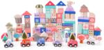 Eco Toys fa oktató építőkocka város szőnyeggel, 115 db, 3+ év (HM015220)