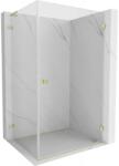 Mexen Lunar-B L cabină de duș pivotantă dreapta 100 x 80 cm, transparentă, aurie periată - 832L-100-080-55-00-P (832L-100-080-55-00-P)