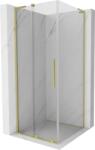 Mexen Velar L cabină de duș glisantă 120 x 120 cm, transparentă, aurie periată - 871-120-120-03-55 (871-120-120-03-55)