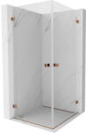 Mexen Lunar-B Duo cabină de duș cu uși batante 85 x 85 cm, transparent, aur roz - 832-085L-085P-60-00 (832-085L-085P-60-00)